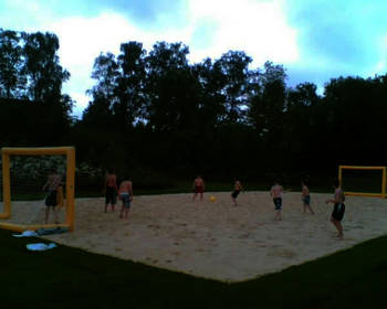 Beach-Sports - aktuell genutzt als beach-Soccer Platz - in der sehsua wasserwelt in Seesen am Harz